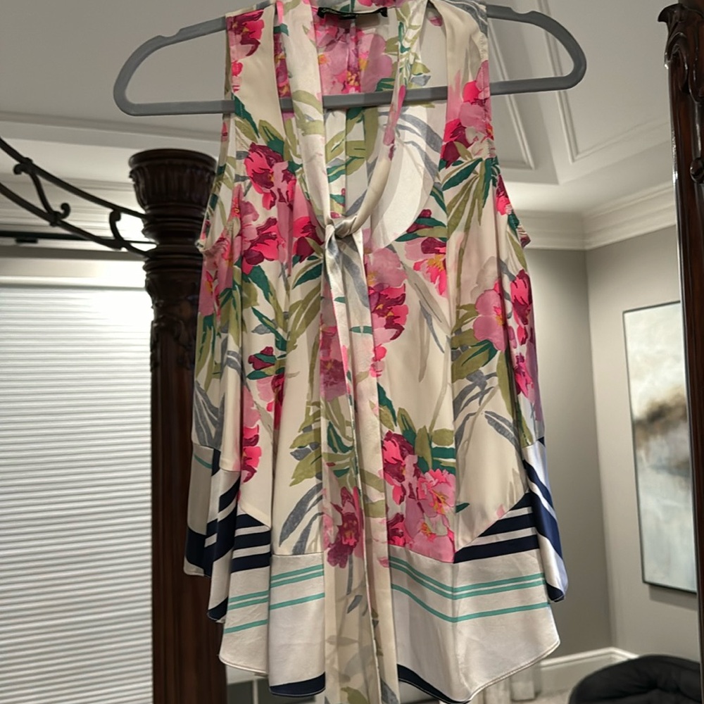 Elizabeth and James silk sleeveless top